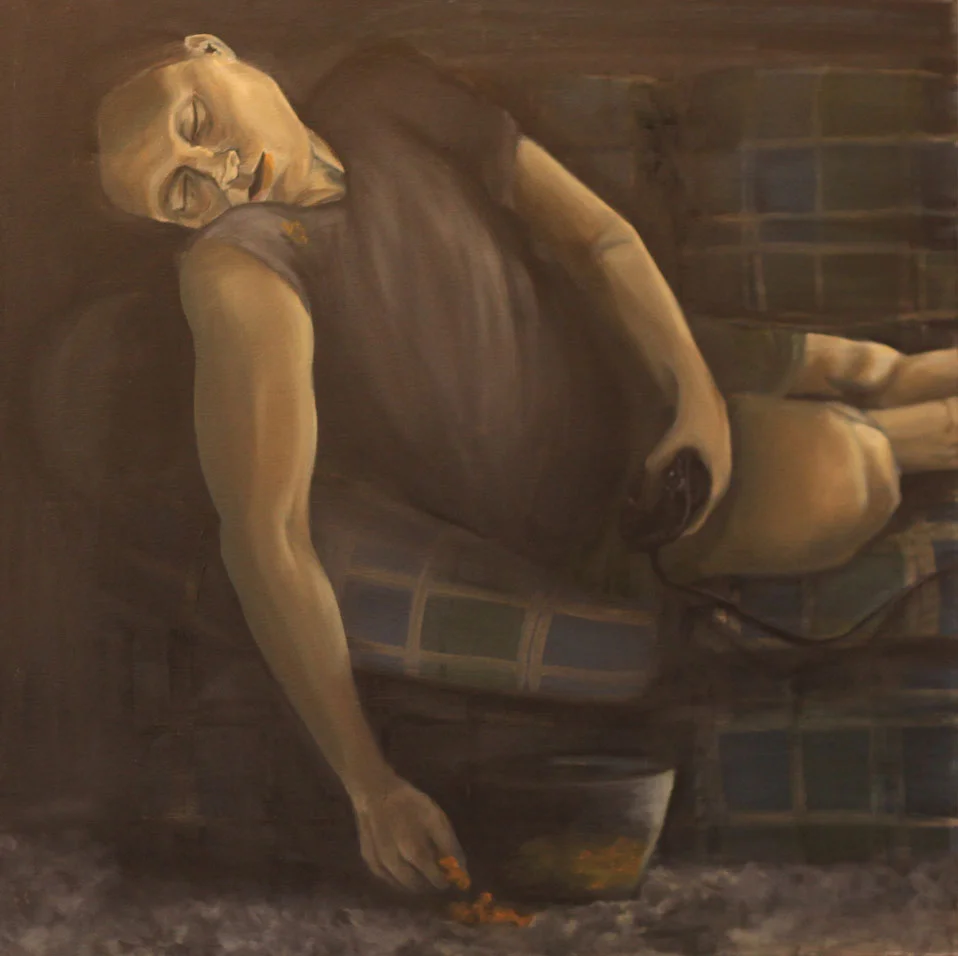The Loser, 30"x30," oil on canvas