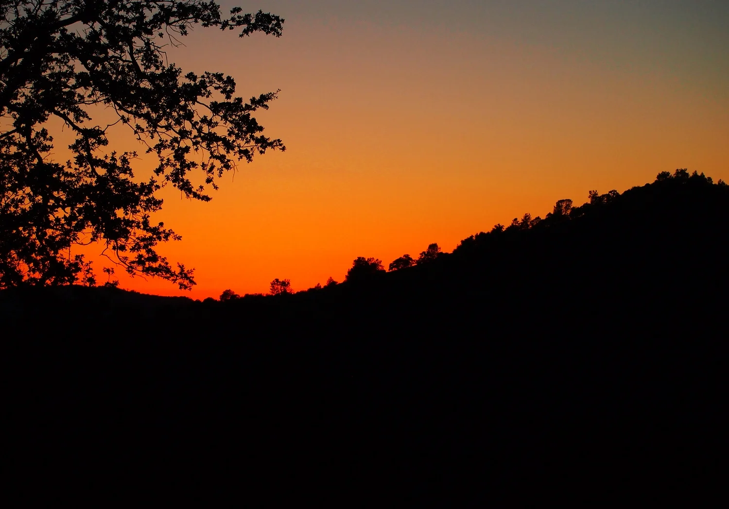 Sunset near Yosemite