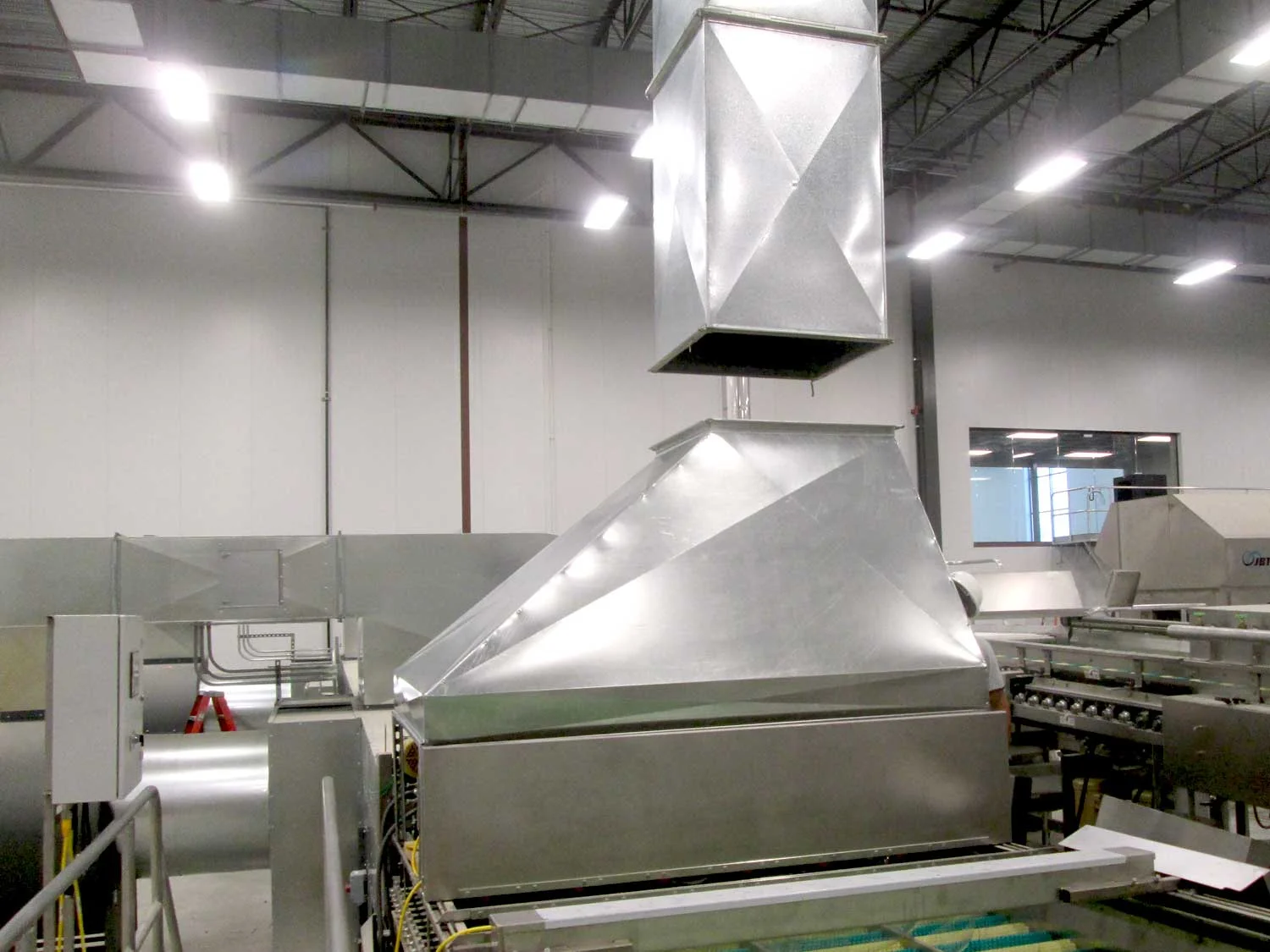 Large commercial food processing design/build installation