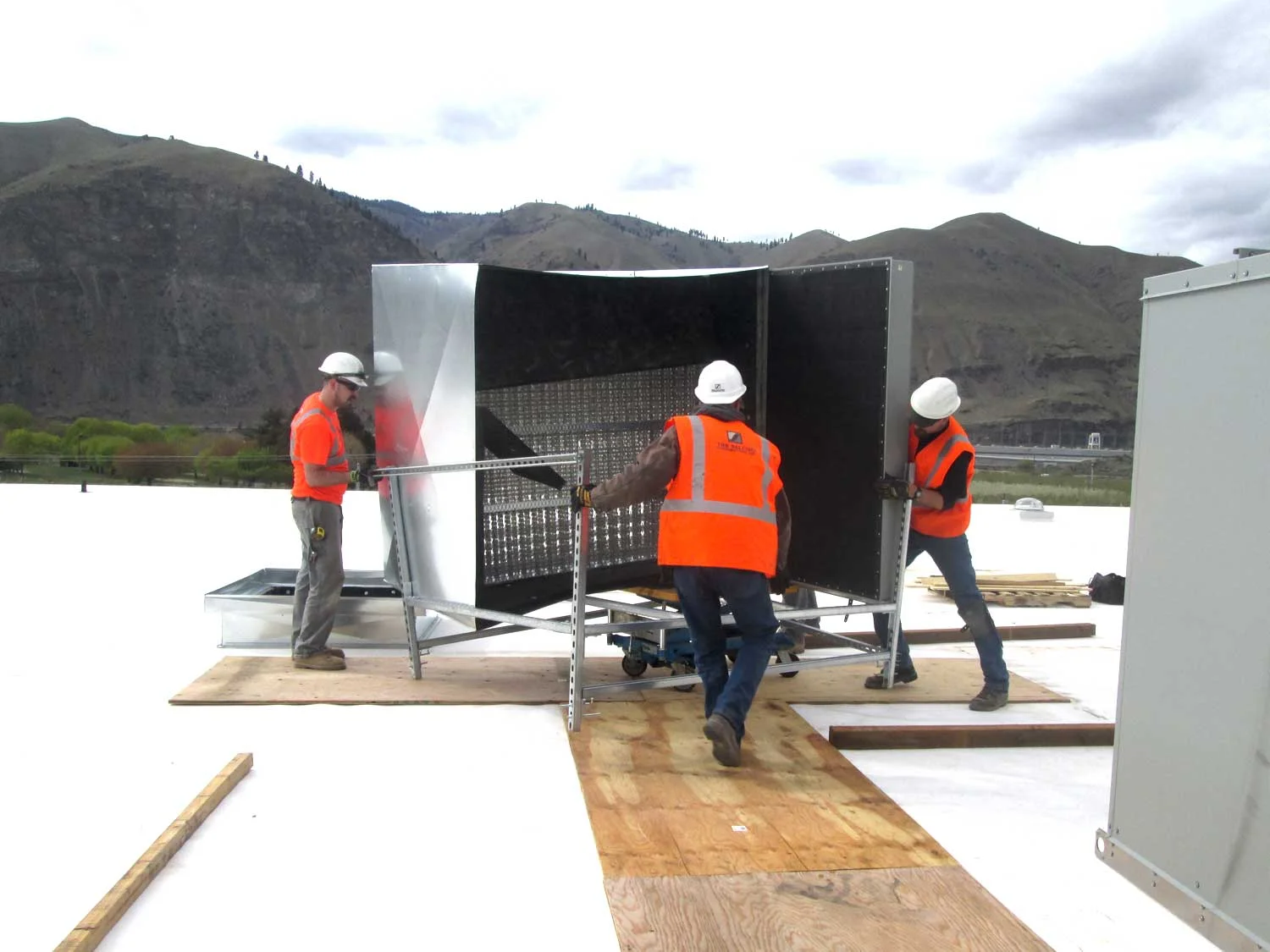 Large electric pre-heat system installation at the McDougall’s plant