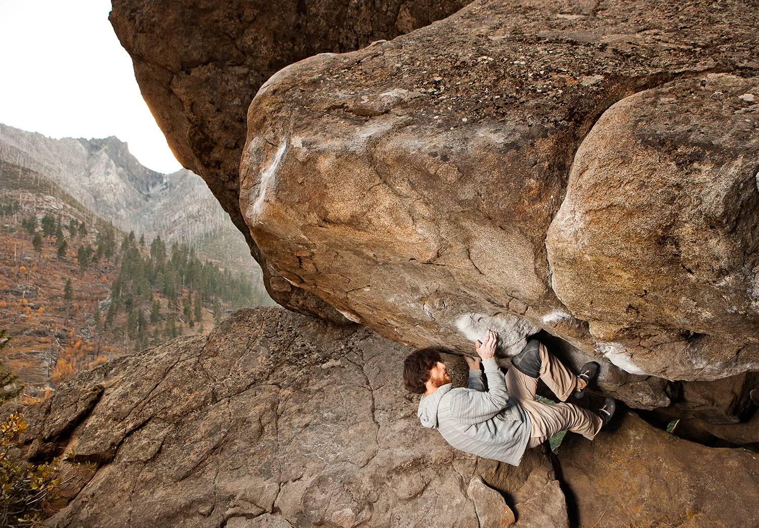 Jimmy Webb climbing God Is In The Details.