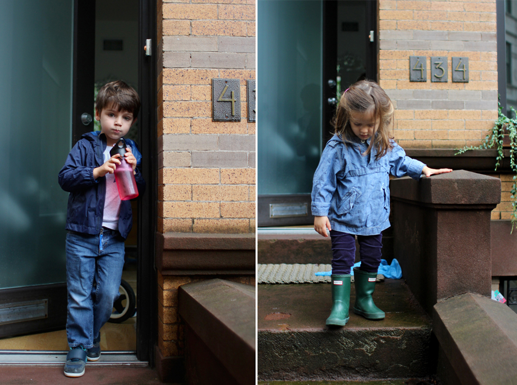 Everett learns little songs in school and we hear him singing to the tune of London Bridge "autumn leaves are falling down. Falling down. Falling down. Autumn leaves are falling down to the ground."