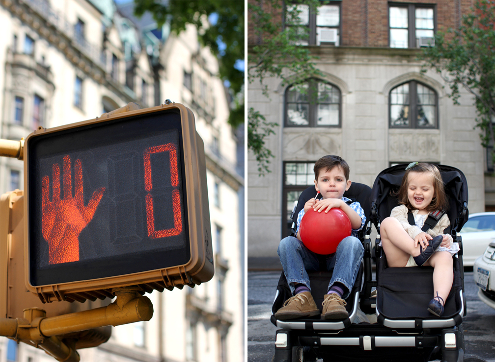 Everett is really interested in traffic lights, watching them change to red and green, telling cars when the stop and go. And a big part of this is knowing when to cross. We talk a lot about the red hand and the white walking man and making sure it's safe before crossing no matter what color the lights are. And he always says "Remember the car accident?" referencing a fender-bender that we passed on the way to school once the very first week of school. And I say "I do remember that car accident. That's why we always have to be careful! Right?" And I wonder about the driver of that car and if they only knew – they're the example that's ingrained in this kid's mind and will (hopefully and ideally) always be a reminder and reference to be careful and watch out for cars.