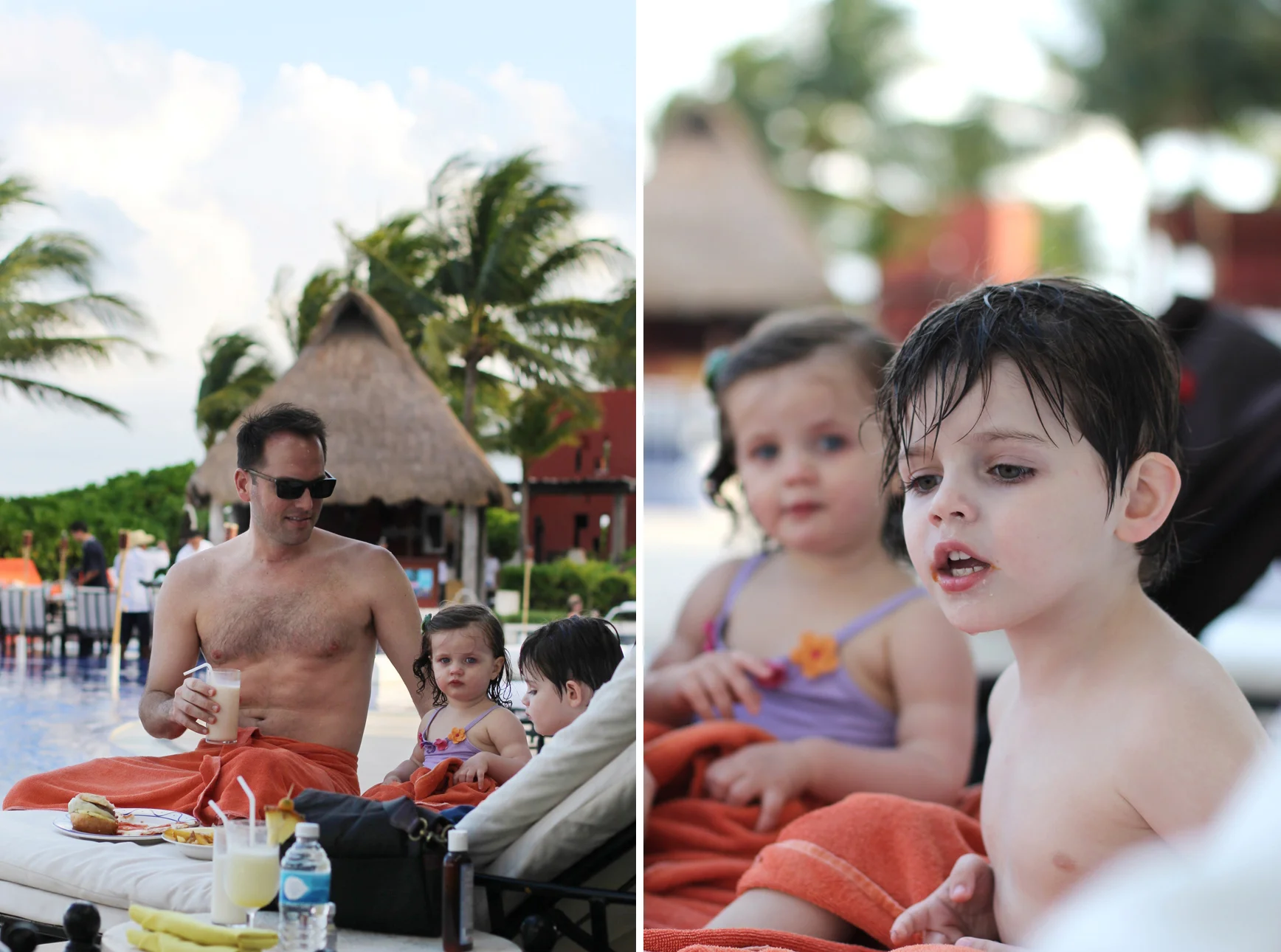 When you can wear your bathing suit all day long, use a sunbed as a dining table, and roll around in a hammock with a coconut you picked off the ground while talking to parrots, you know you're on vacation! We went to bed with our hair smelling like suntan lotion and sand in the sheets, and we loved every minute of it.