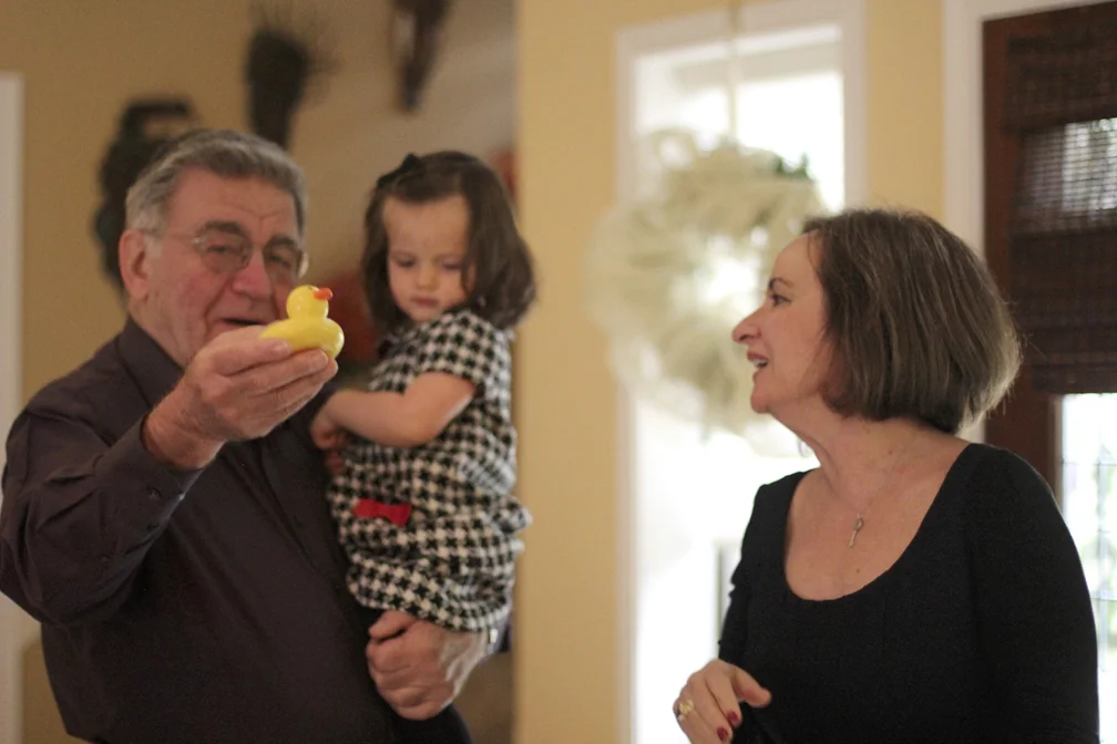  And Yia Yia and Papou even stopped by for a visit!