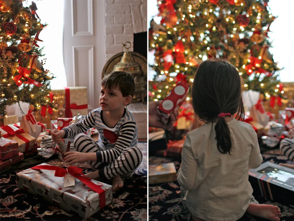 This is really the first Christmas that Everett and Alice understand what's going to happen and what is happening – the idea of Santa Claus and presents and giving gifts. It's so fun to watch them participate in full-force and take it all in. 