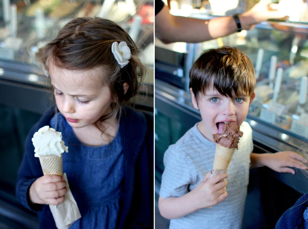 1 chocolate and 1 vanilla, please. 