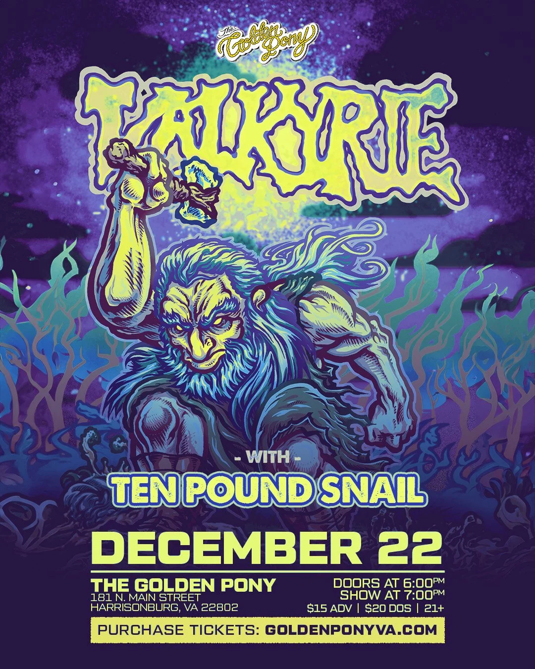 SOLD OUT: Valkyrie at The Golden Pony (18+)