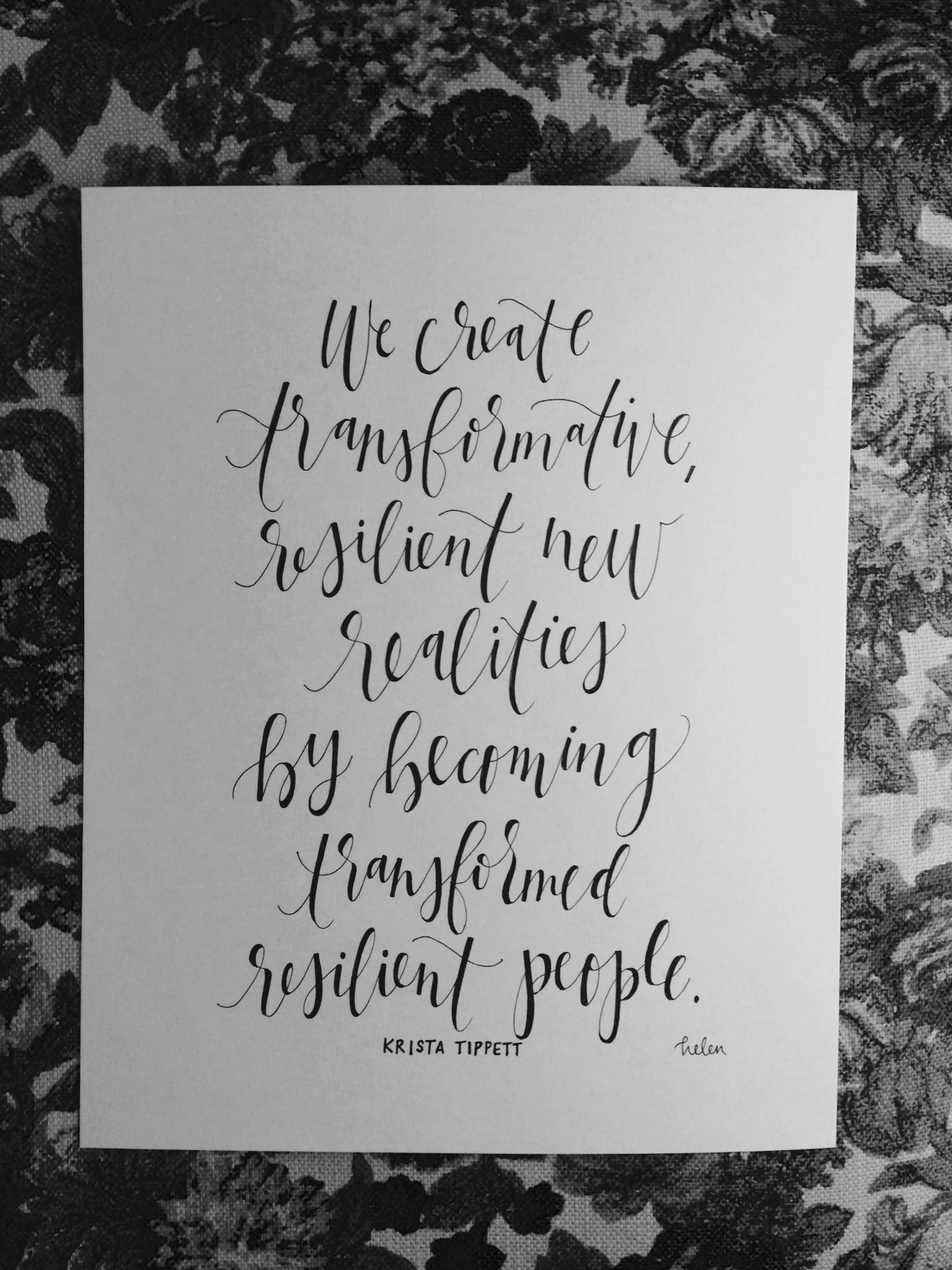 Here's another one of the pieces I was asked to create for Krista Tippett's new book, Becoming Wise . If you haven't checked it out yet, do that ASAP!