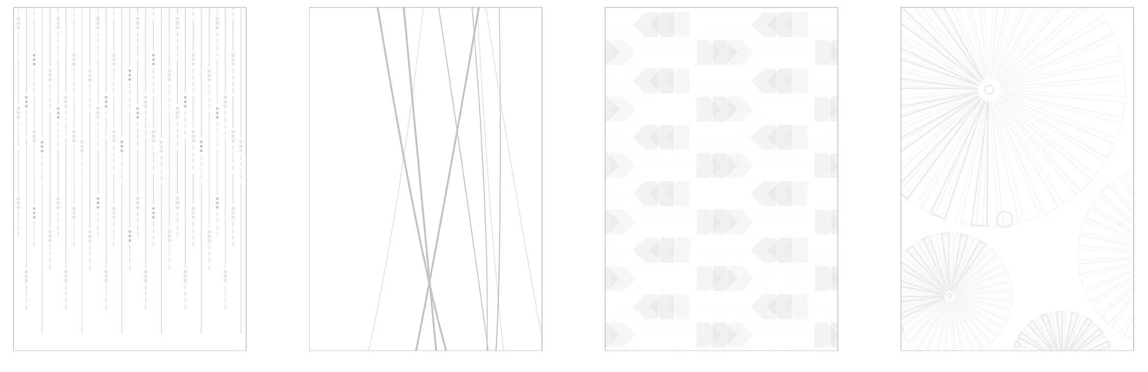  From Left to Right: Representing the Hall of Fame players our meeting rooms are named after, this pattern is based on a grid with the line length indicating each player’s jersey number. The circles and dashes are derived from scoring techniques and 