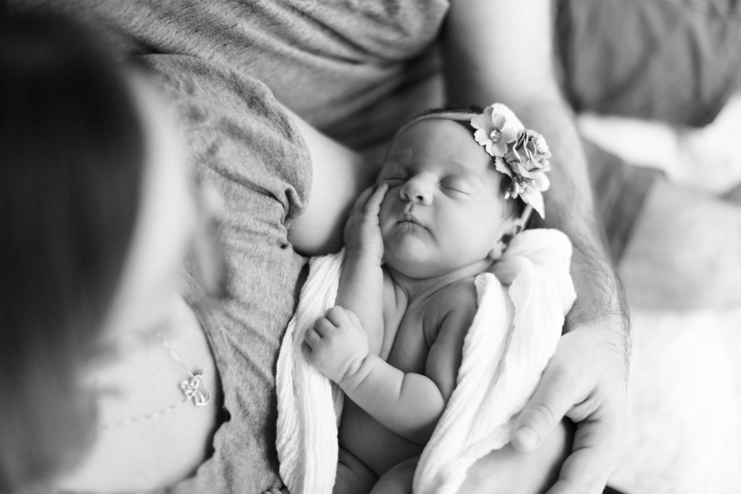 5/30/20  Charlottesville, VA - Newborn Millie with parents Heather and Matt Joyce, and brother Patrick.Photo credit: Amanda Maglione 