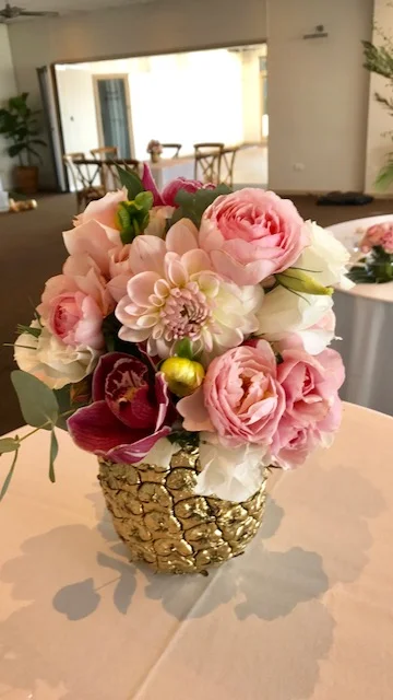 Long Reef Golf Club - April 2017  We can't thank Debbie and Copper Beech enough for their amazing arrangement they did for our wedding in April. They're given colours and vague flower types and managed to really nail it! They absolutely looked stunning. Thank you  Lisa + Michael