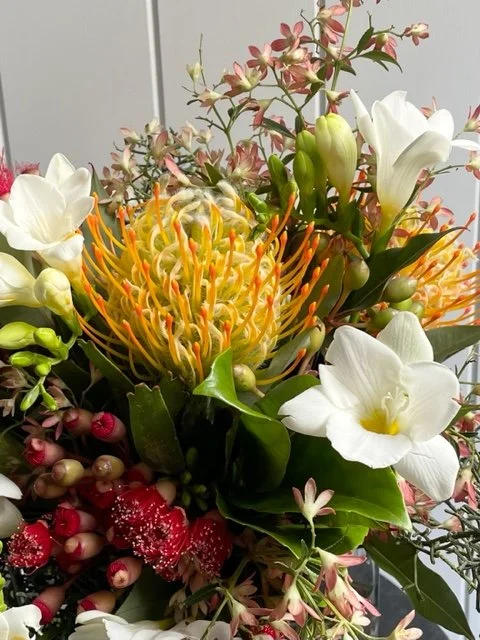 Christmas Posy in a vase