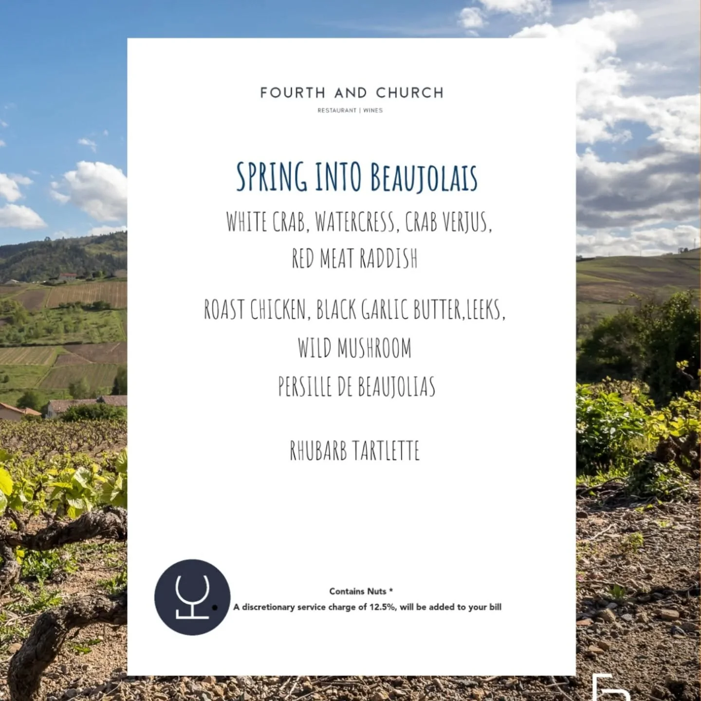 Spring is nearly here, and we&rsquo;re celebrating with the vibrant wines of Beaujolais

Join us Wed 25 March for a one-night-only three-course dinner with a glass of Beaujolais on arrival, or drop by Sun 29 March (12&ndash;5pm) for our relaxed Try B