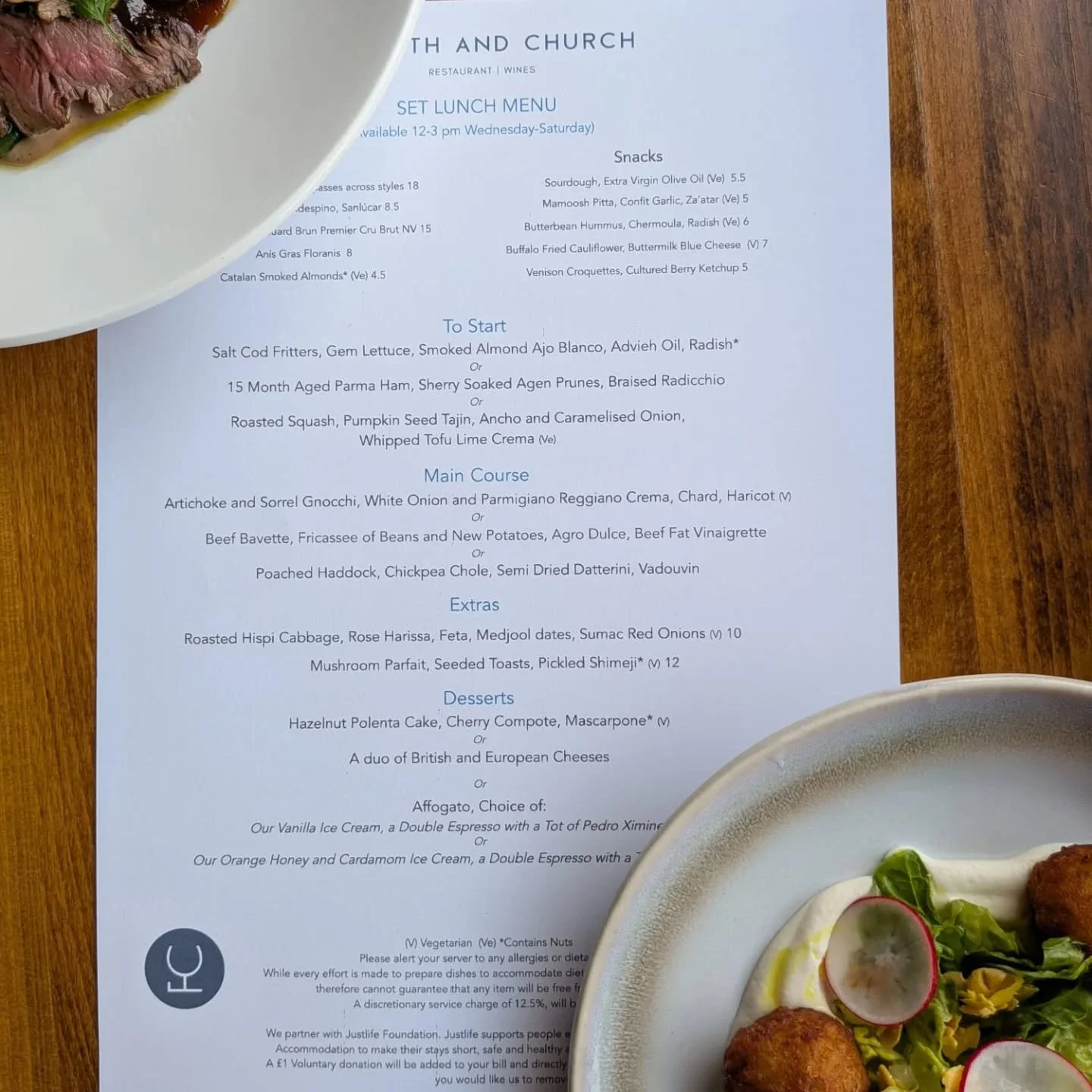 This week's delicious menu.

Come in and see us for the tastiest and best value lunch in the city*

&pound;22 for two courses 
&pound;25 for three courses 

*In our opinion