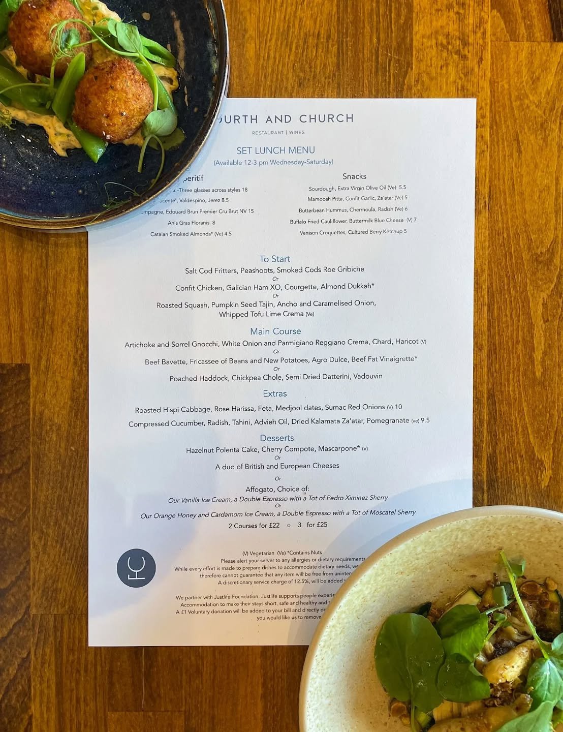 This week's delicious menu.

Come in and see us for the tastiest and best value lunch in the city*

&pound;22 for two courses

&pound;25 for three courses

*In our opinion