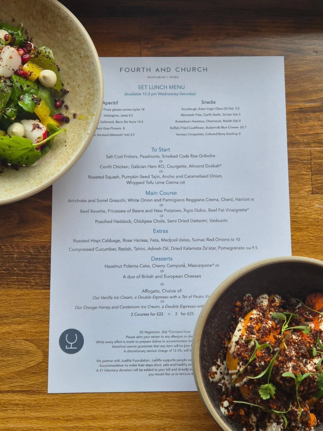 This week's Set Lunch

Come in to see us to enjoy the tastiest, best value lunch in the city *

&pound;22 for two courses

&pound;25 for three courses

* In our opinion