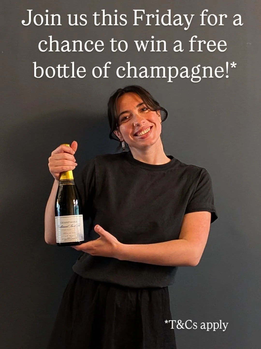 Bookings open for Friday! 

Book for lunch / dinner anytime this Friday 15th May and you will be entered into a draw to win a bottle of team favourite @arnaud_champagne_gallimard champagne! 

Generous,  full of citrus and tropical fruit underpinned w
