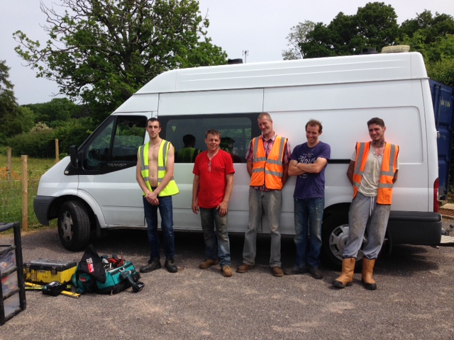 The BuildingSTEPS team and welfare vehicle