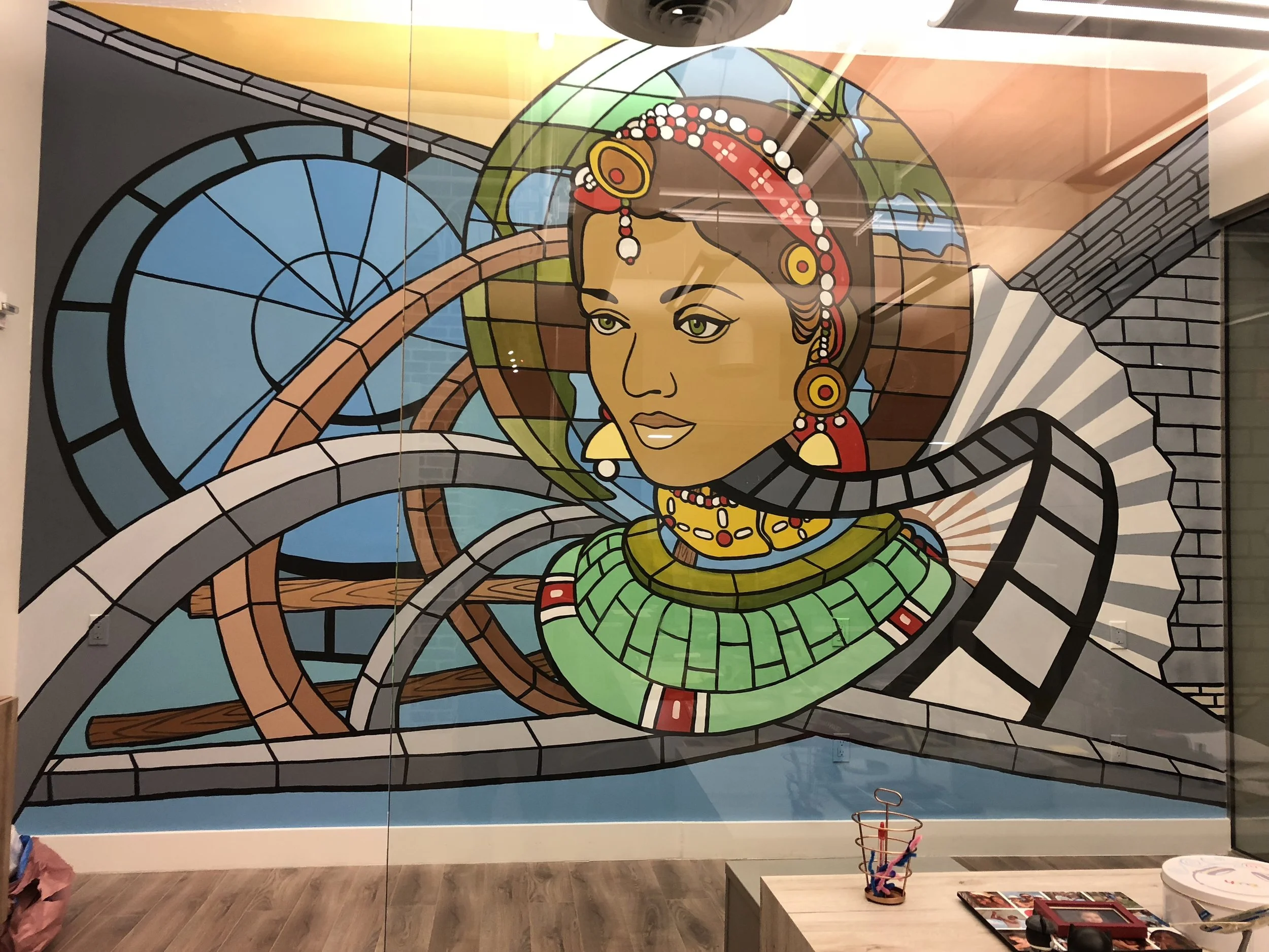  Client: Touch Aero InFlight Solutions  Date: 2018  Office Mural 
