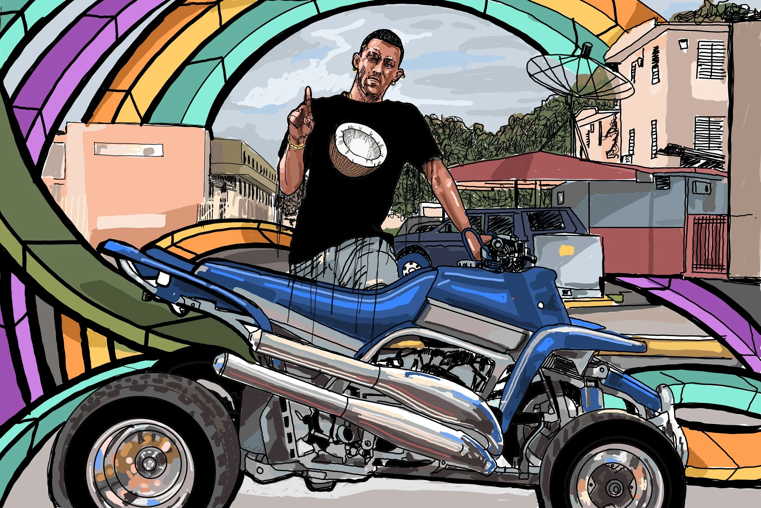 Los Mios &ldquo; El Banshee&rdquo; @uhtre_25 #tintaalquetintamerece #lapesteacoco #enmicaserio #digital #arte @frontiofficial_