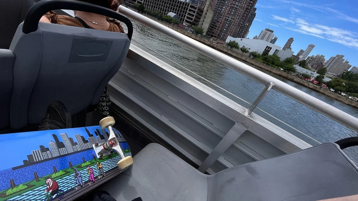 A boat to the banks.  Been too long since I&rsquo;ve gotten a session in.  #skateboading #nyc #brooklynbanks