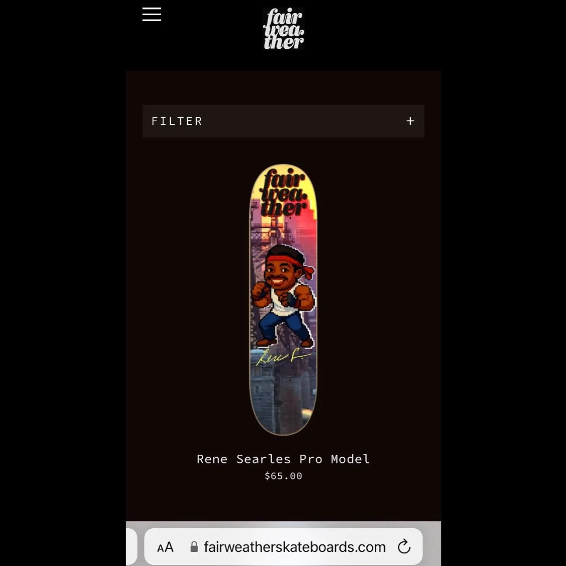 AVAILABLE ONLINE NOW‼️ #New #fairweatherskateboards #renesearles @hesh_dumpling #pro #model 

#nyc #newyork #uptown #skate #skateboading #newyorkcity #promodel #skateboard #harlem