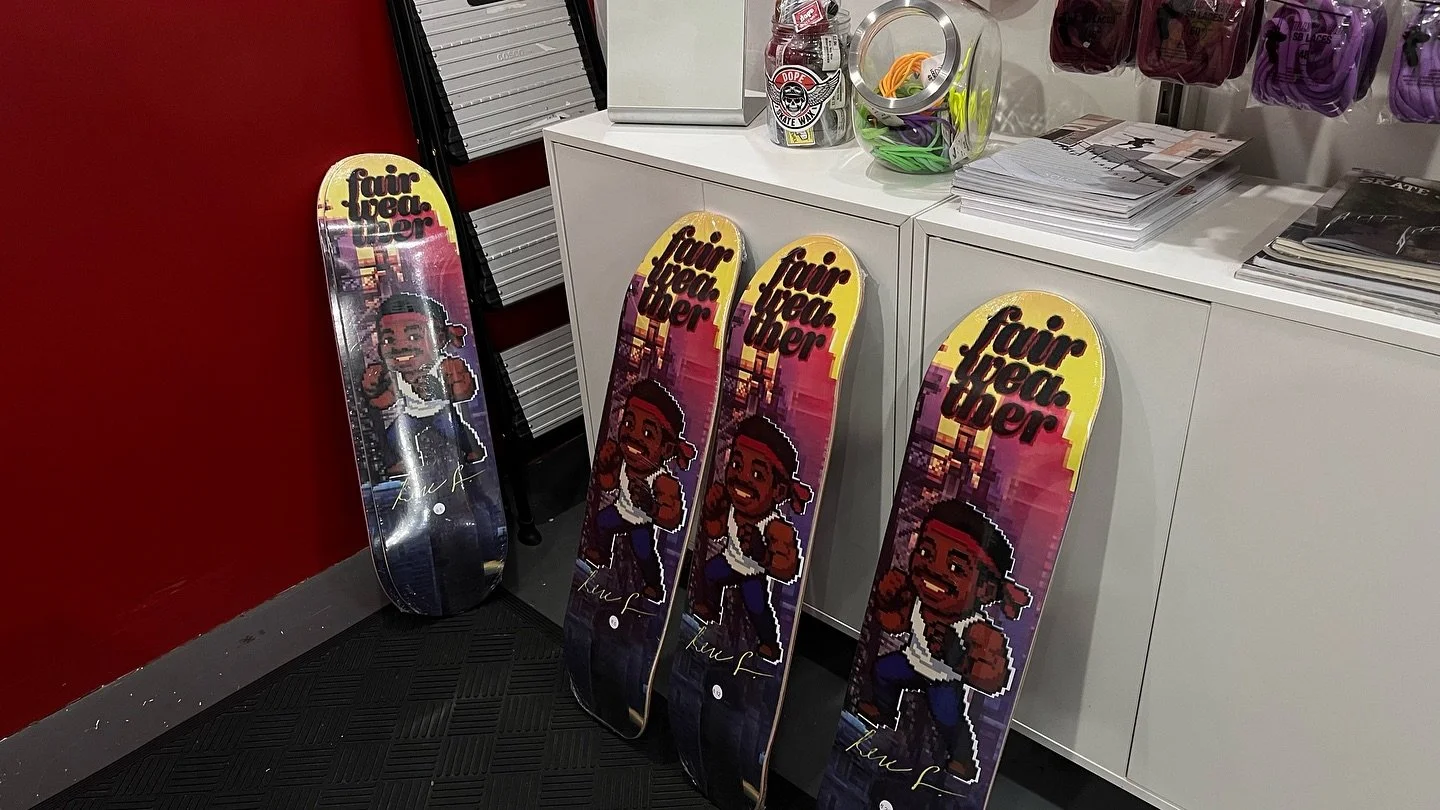 Rene Searles and Doug Almeida Pro Models now at Long Island City Kleaners 

@licknyc thanks for supporting @fairweatherskateboards and the new Pros @hesh_dumpling and @douglasalmeidask8 
( @pink__ranger  available by preorder only at this time)
