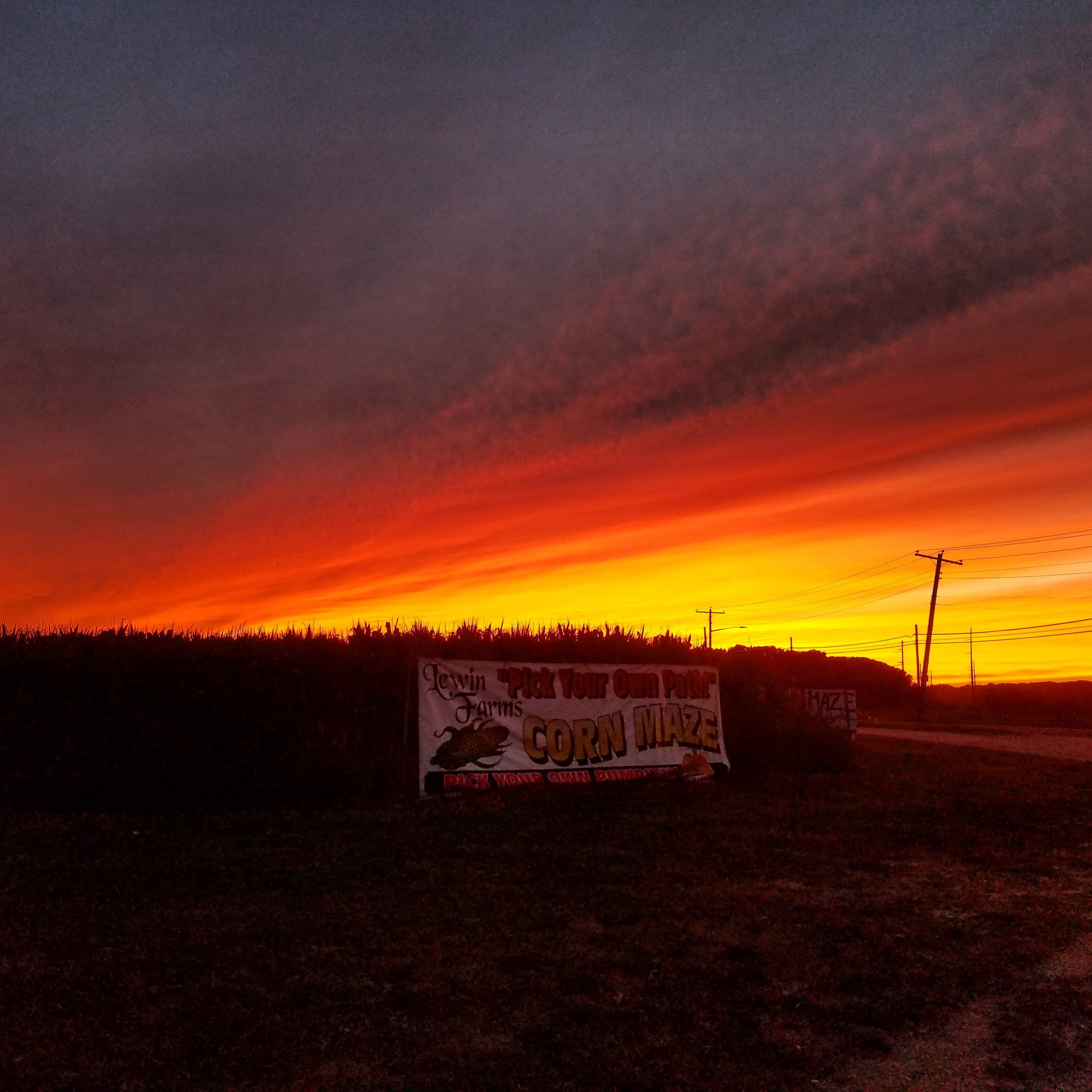 Sunset over the Maze, Fall 2016.