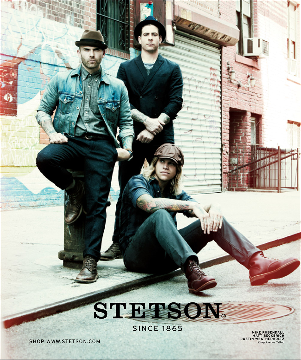  Creative direction &amp; design for 2014 Stetson campaign 