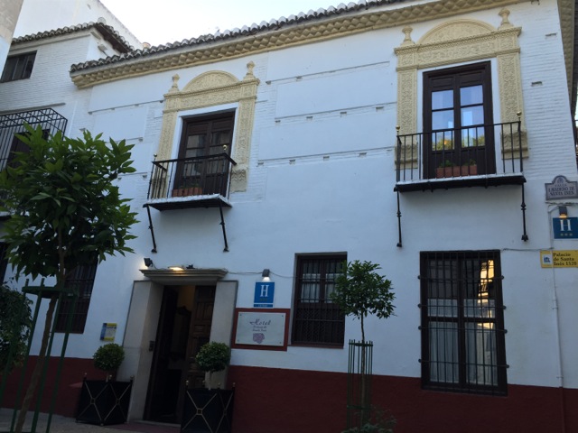 The hotel Palacio de Santa Ines, where I stayed in Granada