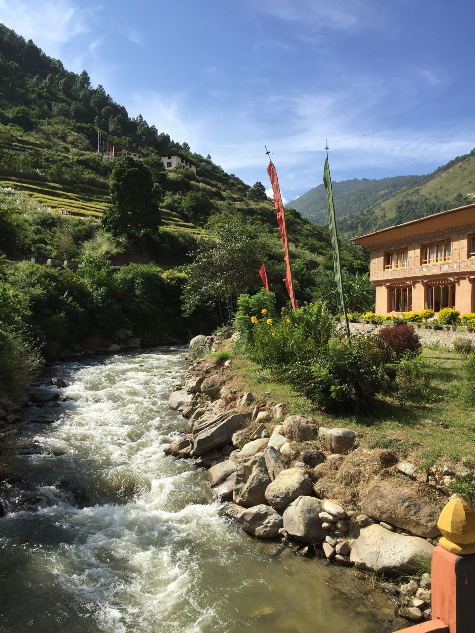 Bhutan opened its doors to tourism only 40 years ago, and it still requires every tourist to be part of a certified tour group. The government of Bhutan wants to avoid the environmental degradation that Nepal has suffered over the past 50 years due to tourism.