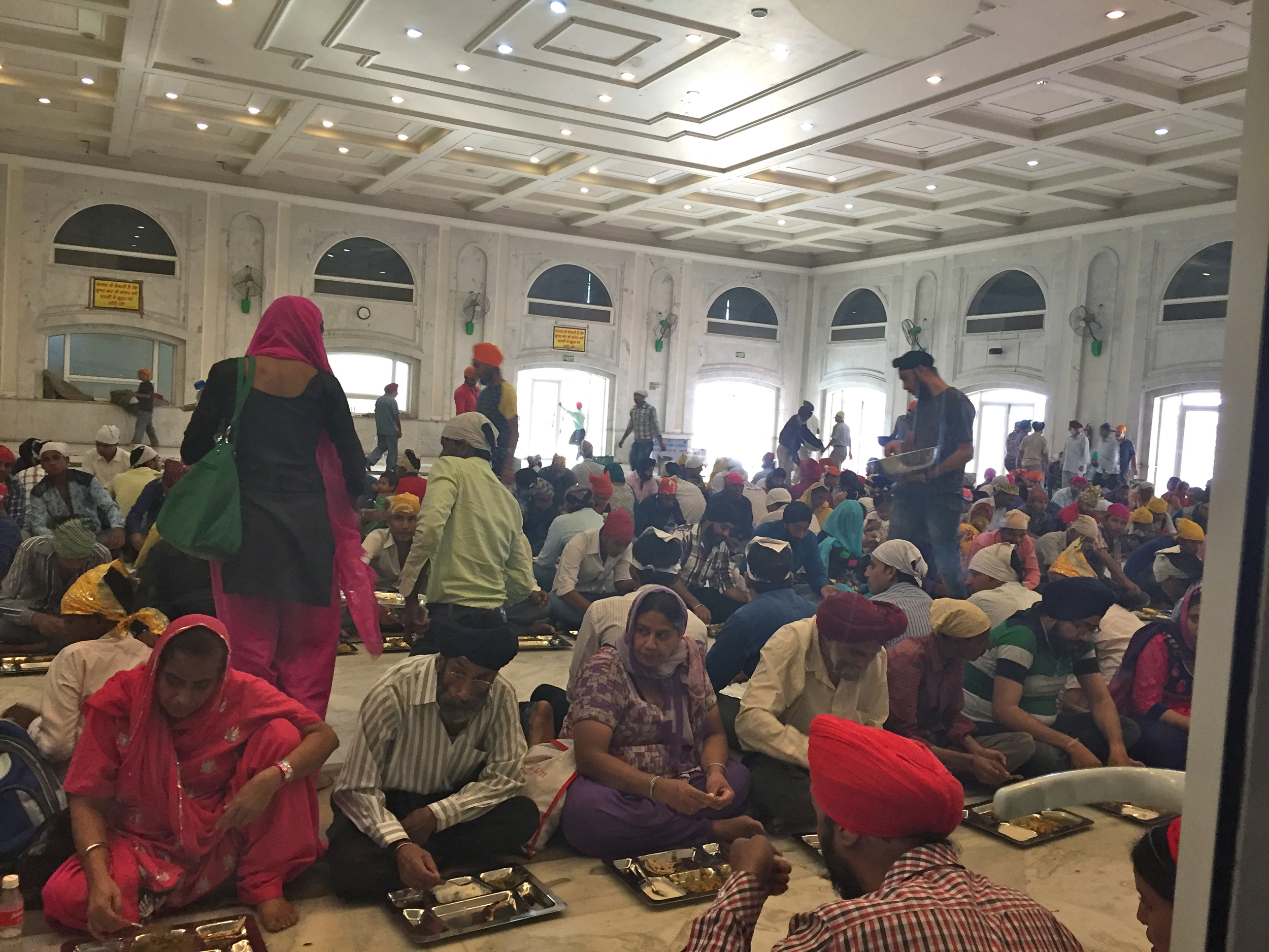 Thousands of people from any faith or creed eat free every day at this Sikh temple in Delhi.