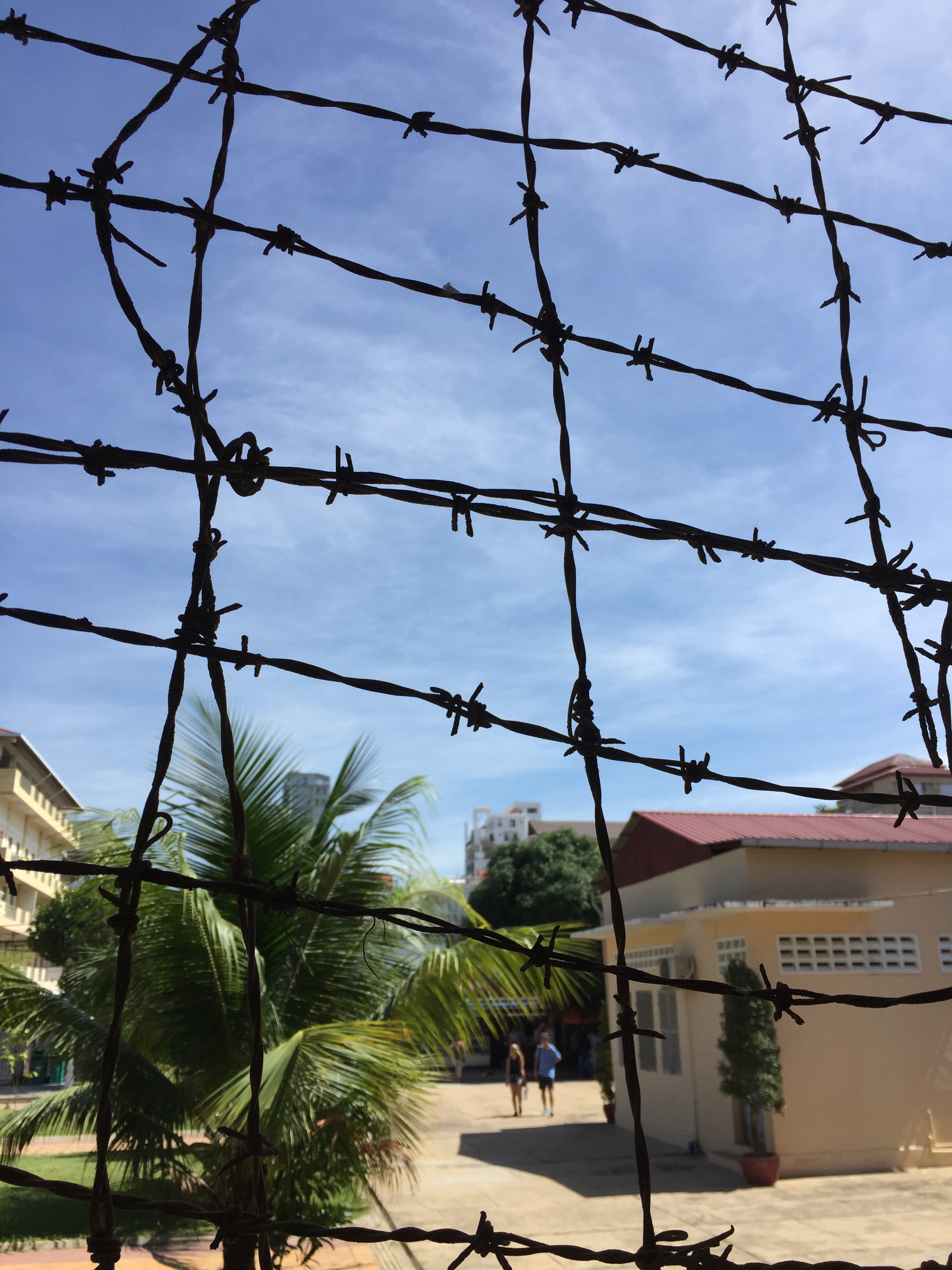 Tuol Sleng Genocide Museum, a former school that was transformed by Pol Pot and the Khmer Rouge into a torture center, where more than 20,000 people were imprisoned and tortured from 1971 to 1975.