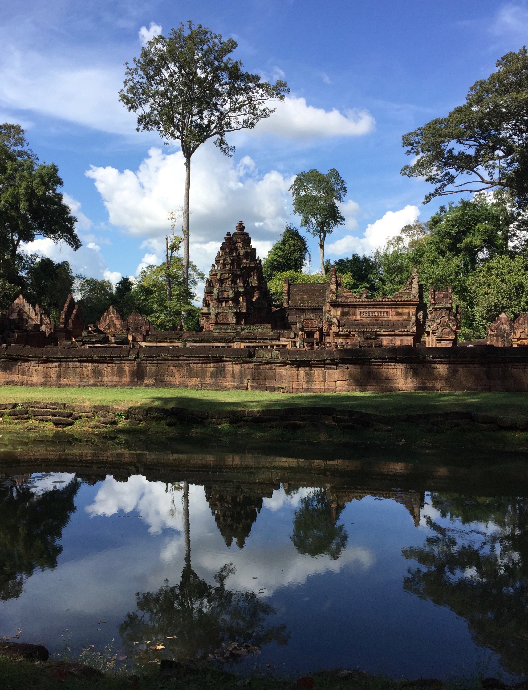 Angkor Wat and reflection.