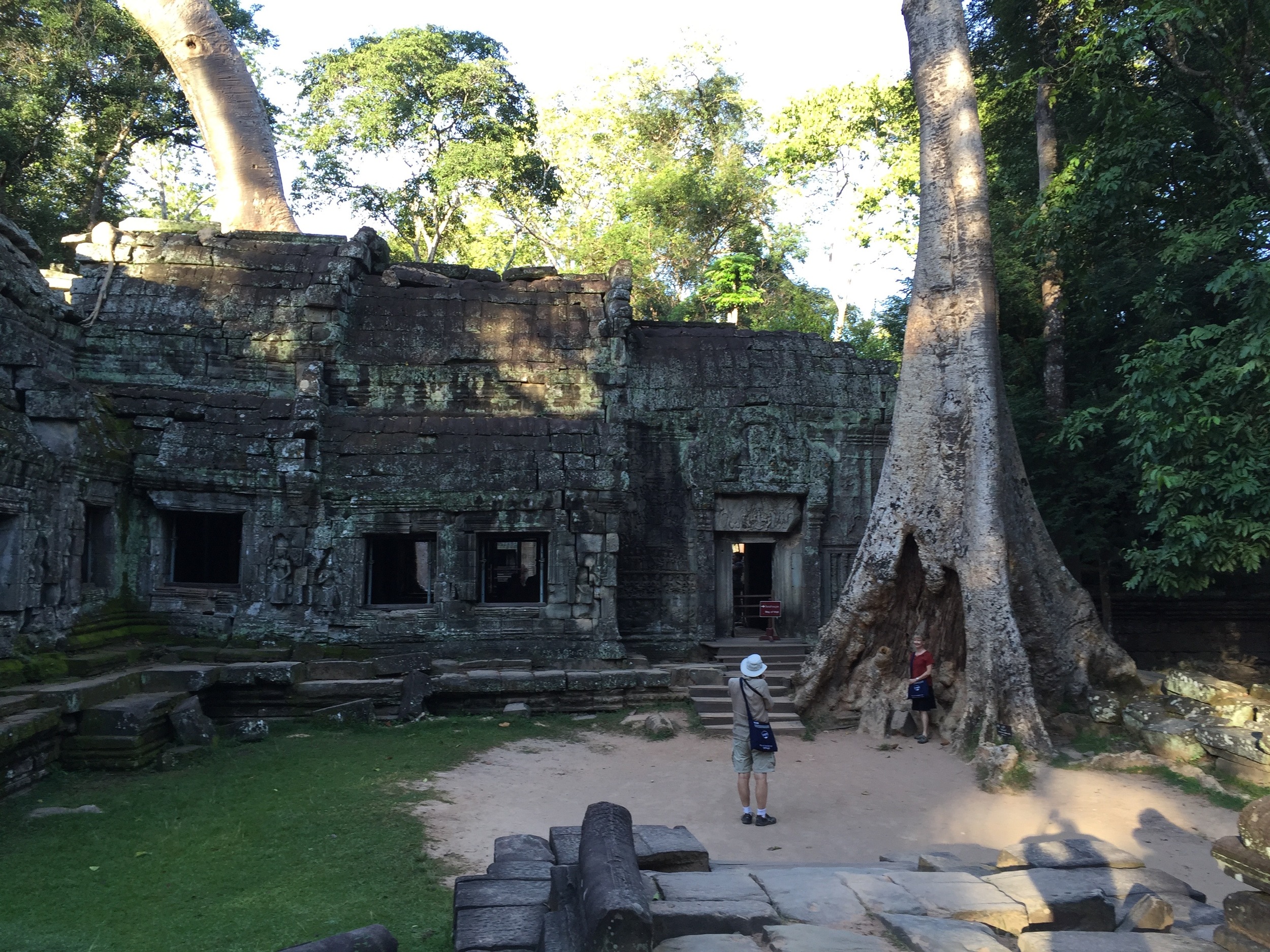Entrance to Ta Prohm, which is being reclaimed by the jungle.