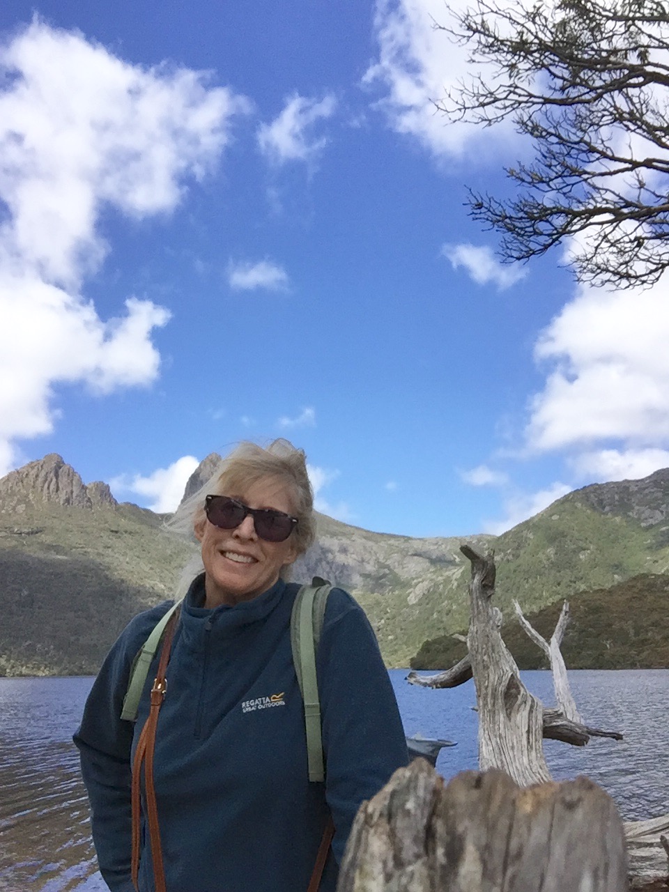 That's me on a day hike around Dove Lake, at the base of Cradle Mountain, Tasmania.