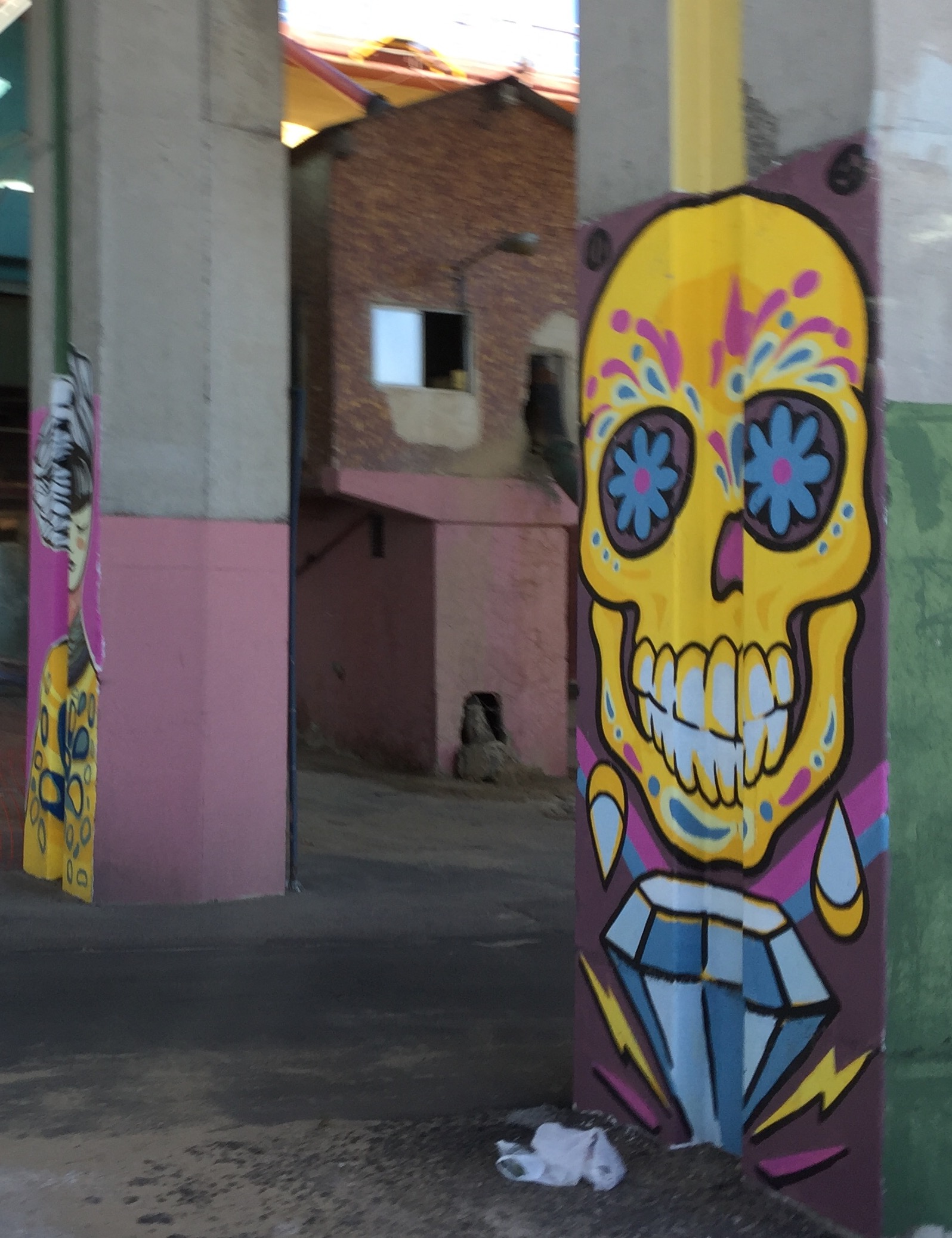 Street art is common in Buenos Aires and often has a political message.