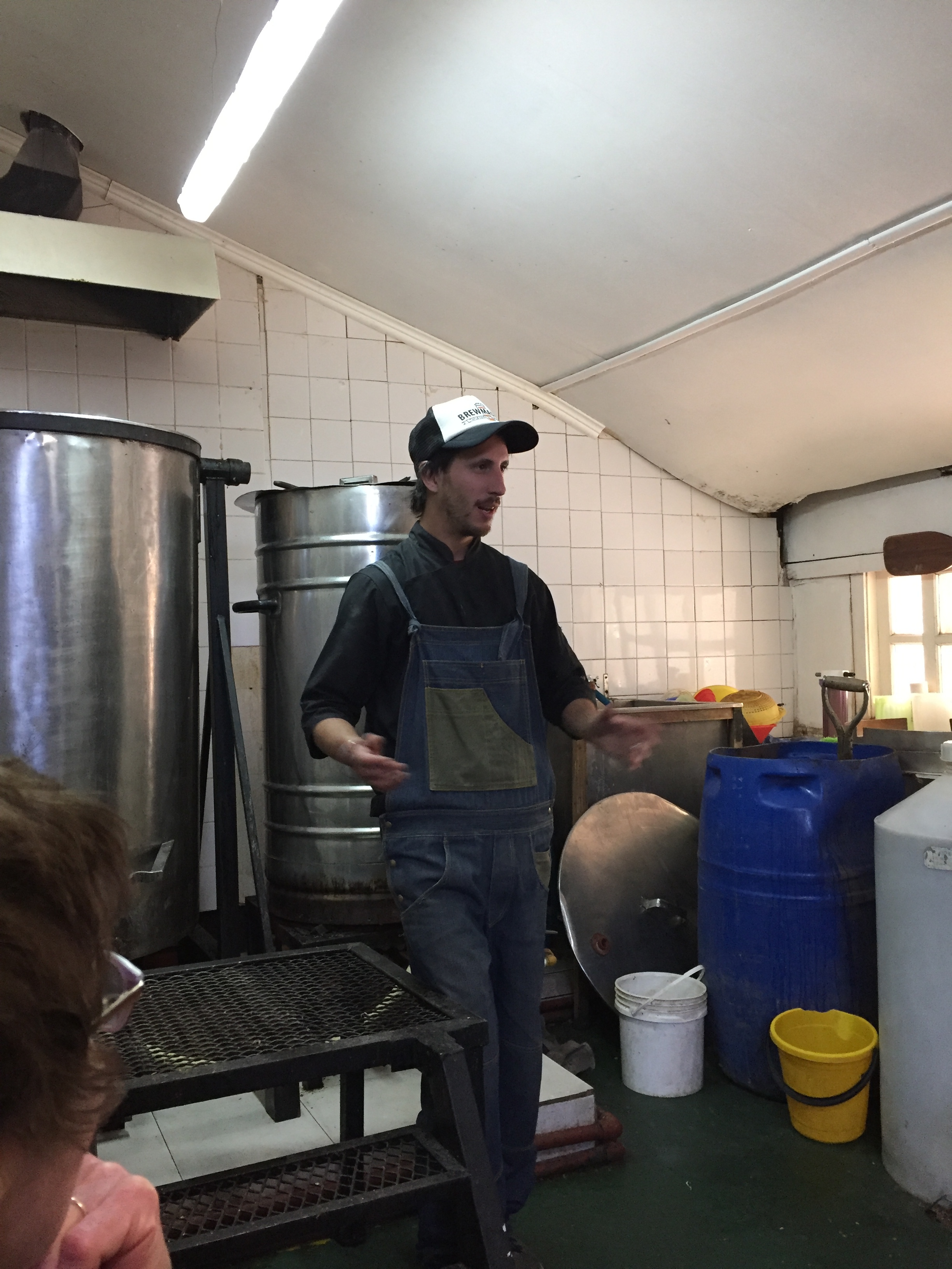 Local craft beer brewer explains how he makes beer using the region's outstanding water and locally grown hops.