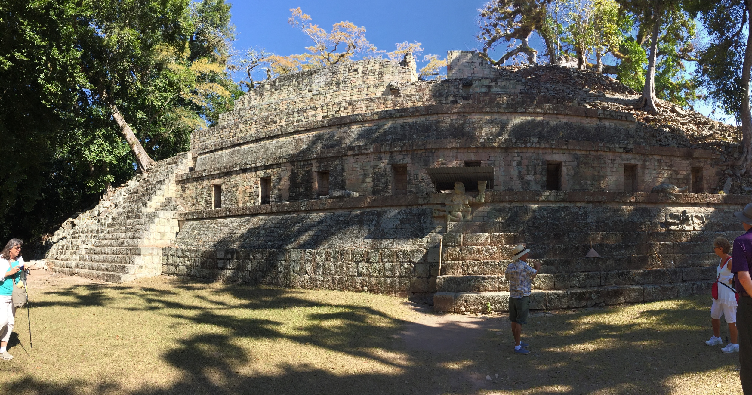 A palace at Copán, Honduras.
