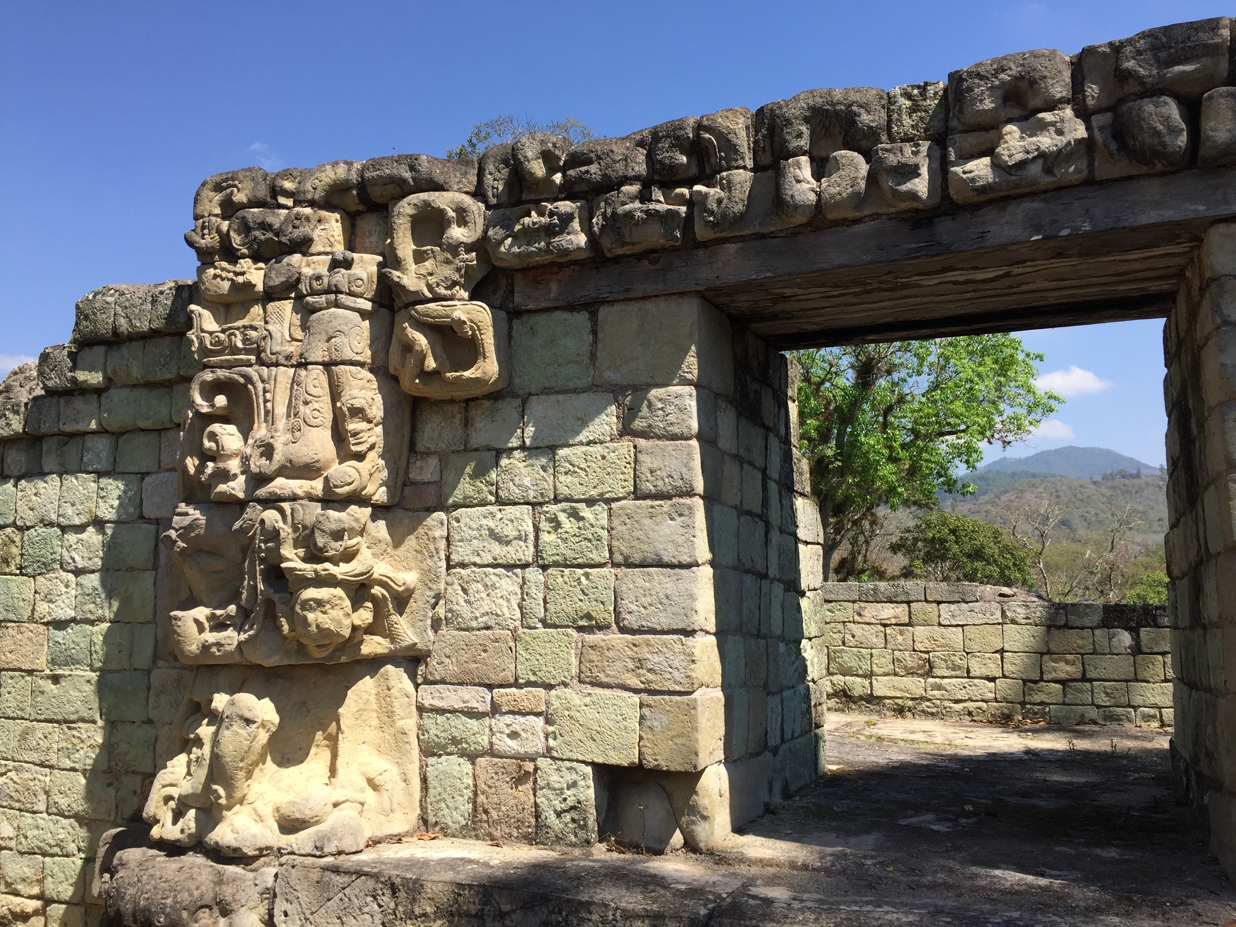 It's easy to imagine living here once upon a time in Copán and gazing out to the mountains beyond...