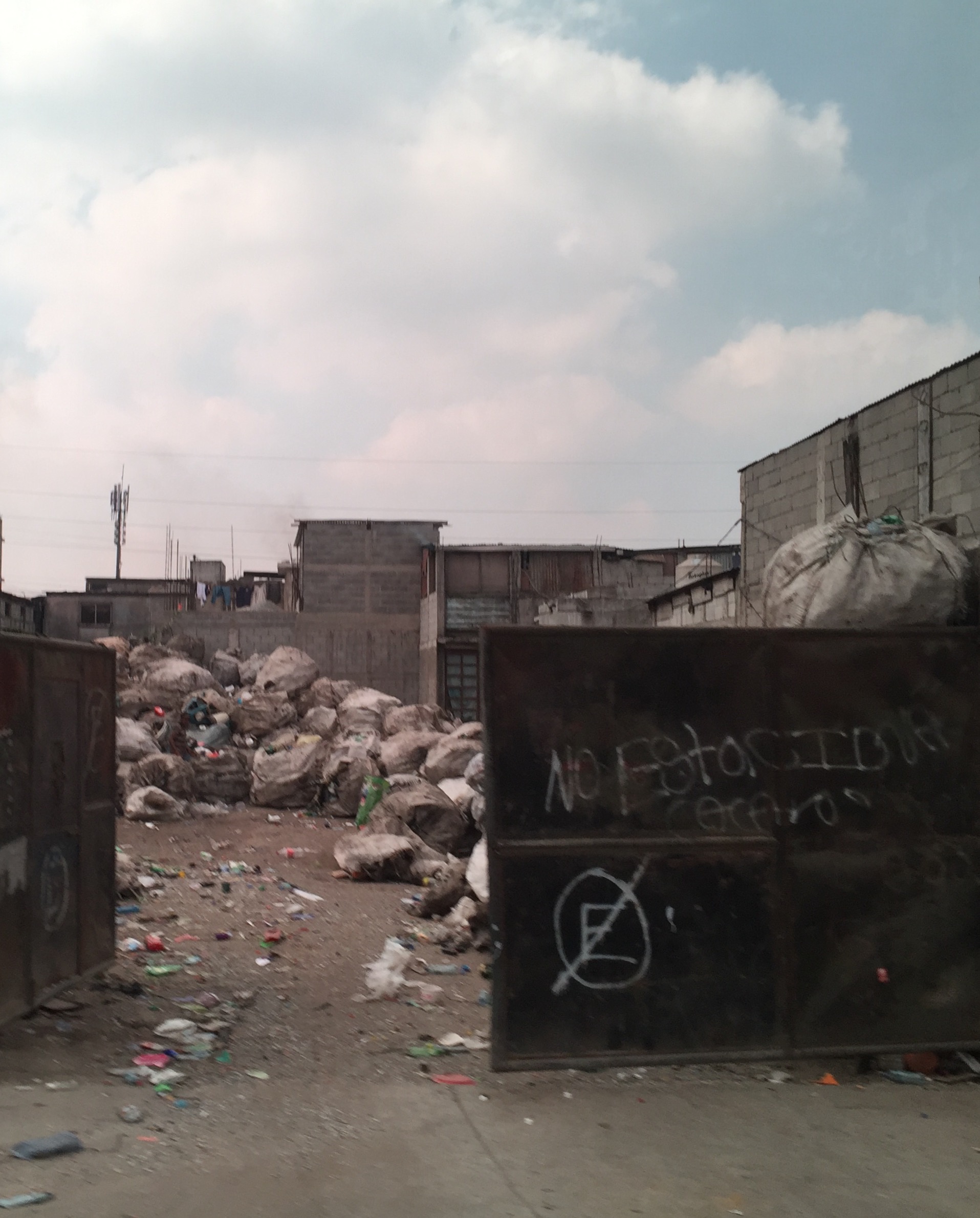 An entrance to the Guatemala City Garbage Dump, where an entire community in the city's infamous Zone 3 scavenges to make a living.