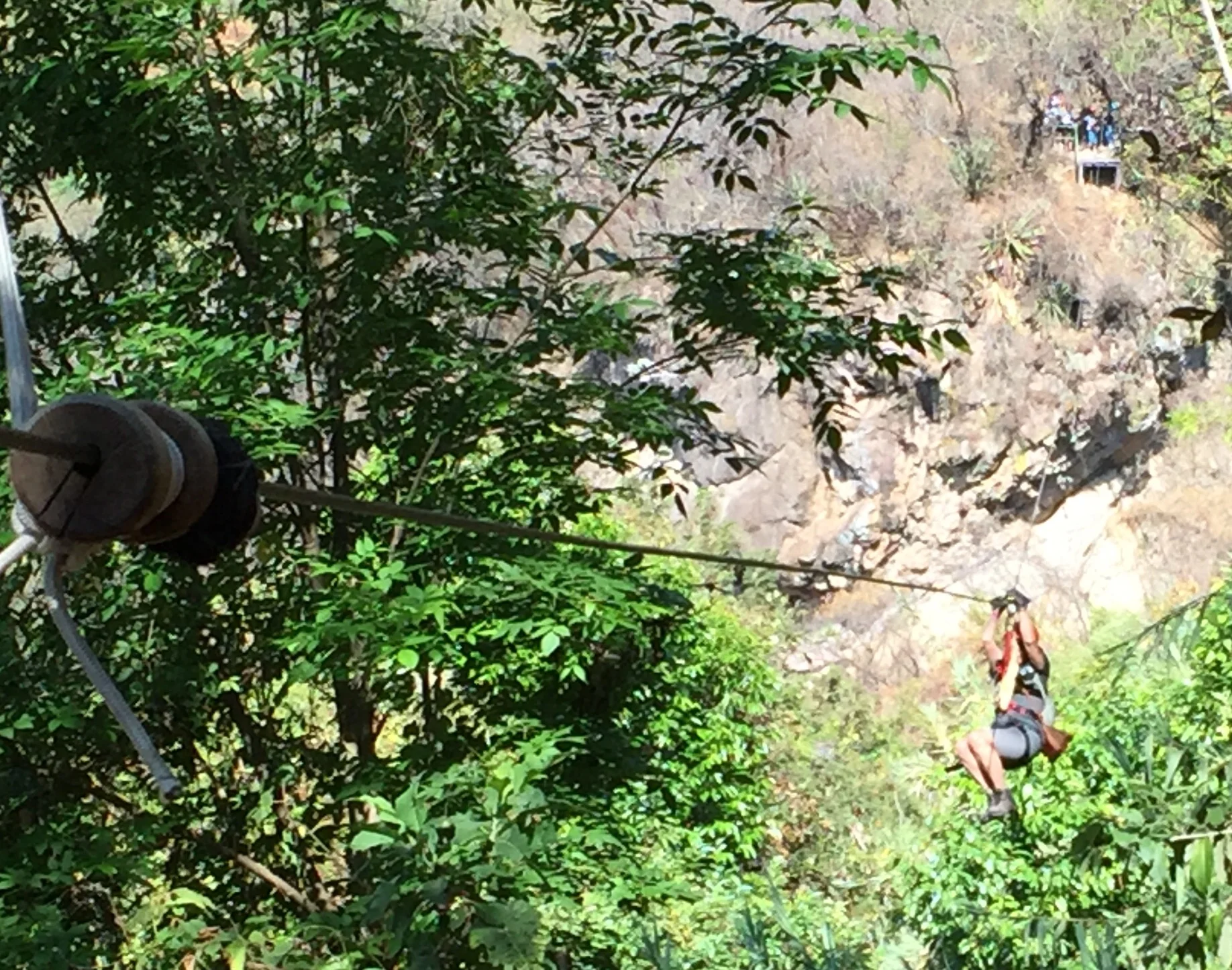 That's me again, ziplining through the forest above Lake Atitlan.