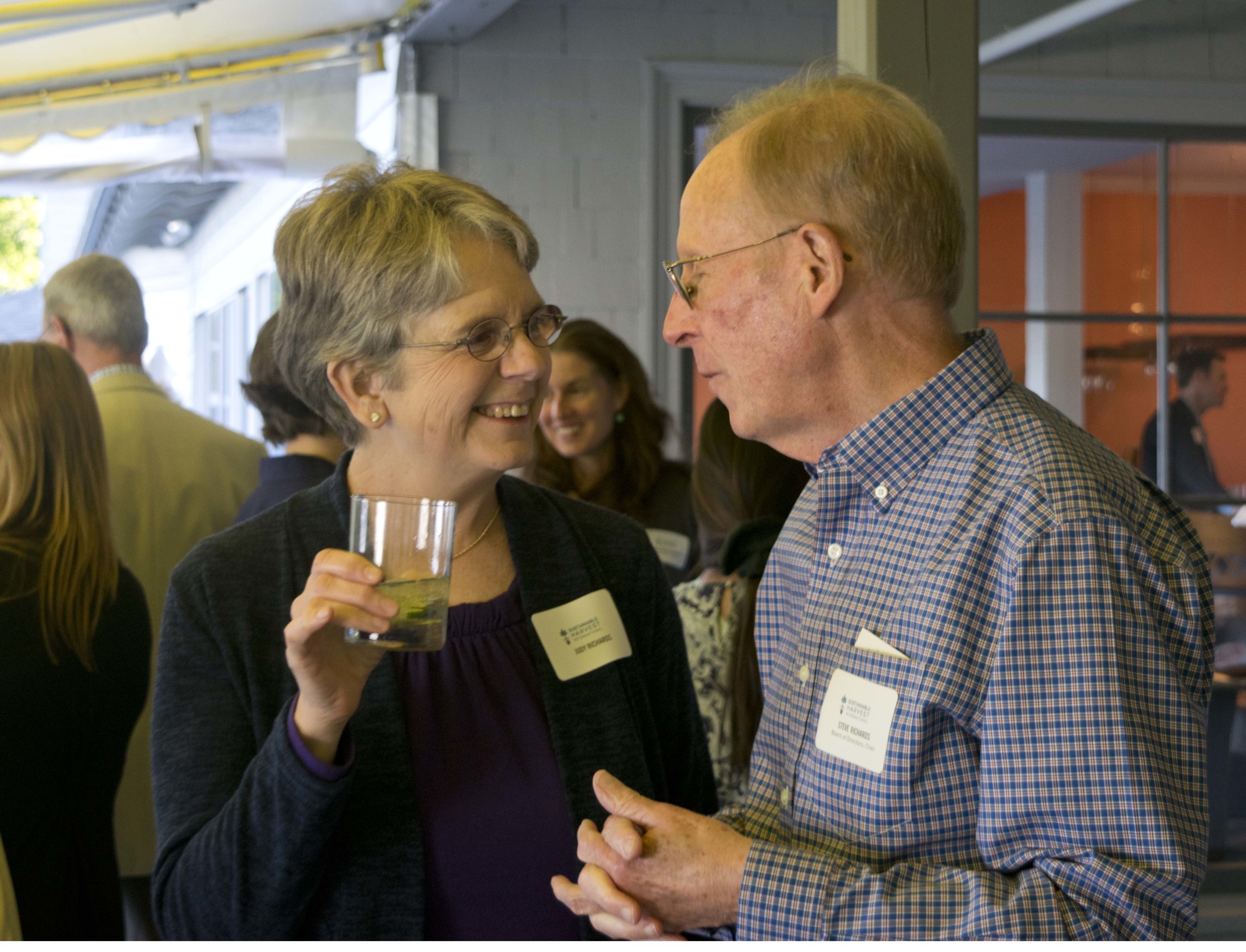 Judy Richards (guest) and Steve Richards (Board Chair)