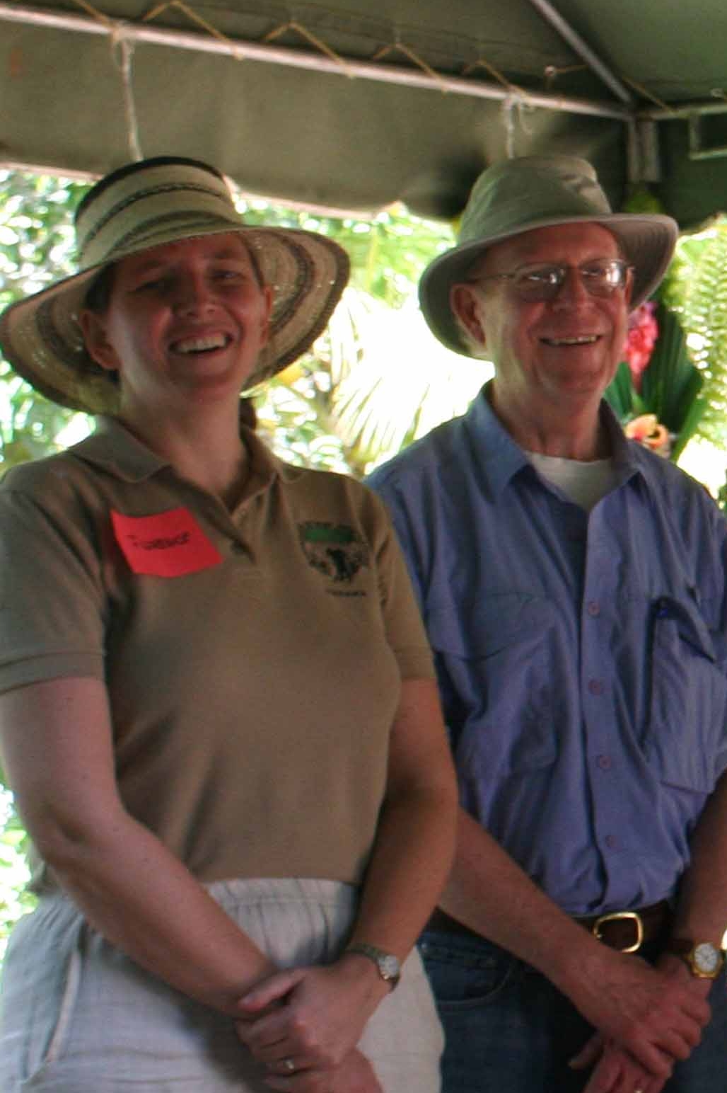 Board Chair Steve Richards with Founder and President Florence Reed in Panama in 2013. 