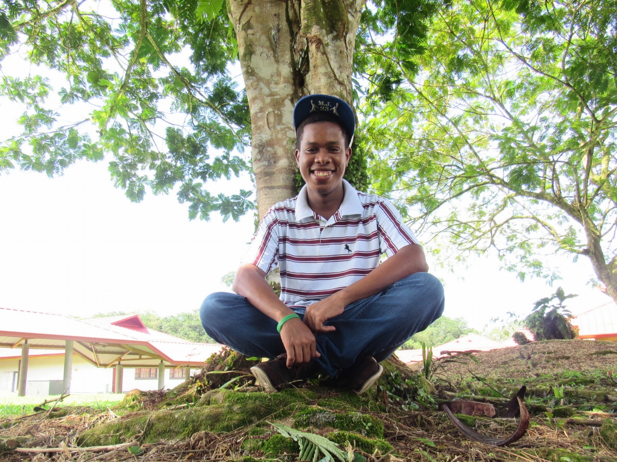 Victor Arboleda is from Costa Rica, and currently assisting our program in Honduras through an internship with EARTH University . - Photo by Ricardo Romero