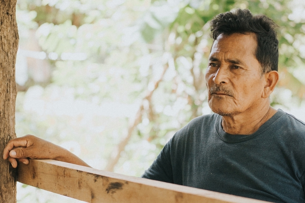 Hernando Santoya builds a chicken coop