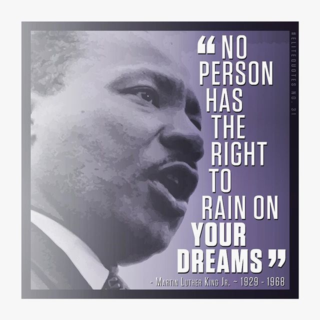 Today, we commemorate Martin Luther King, Jr.; a man who stood up for what he believed in and famously spoke about his #DREAM for the future of this world and the people on it...We should all remember to walk through this life, not only today but eve