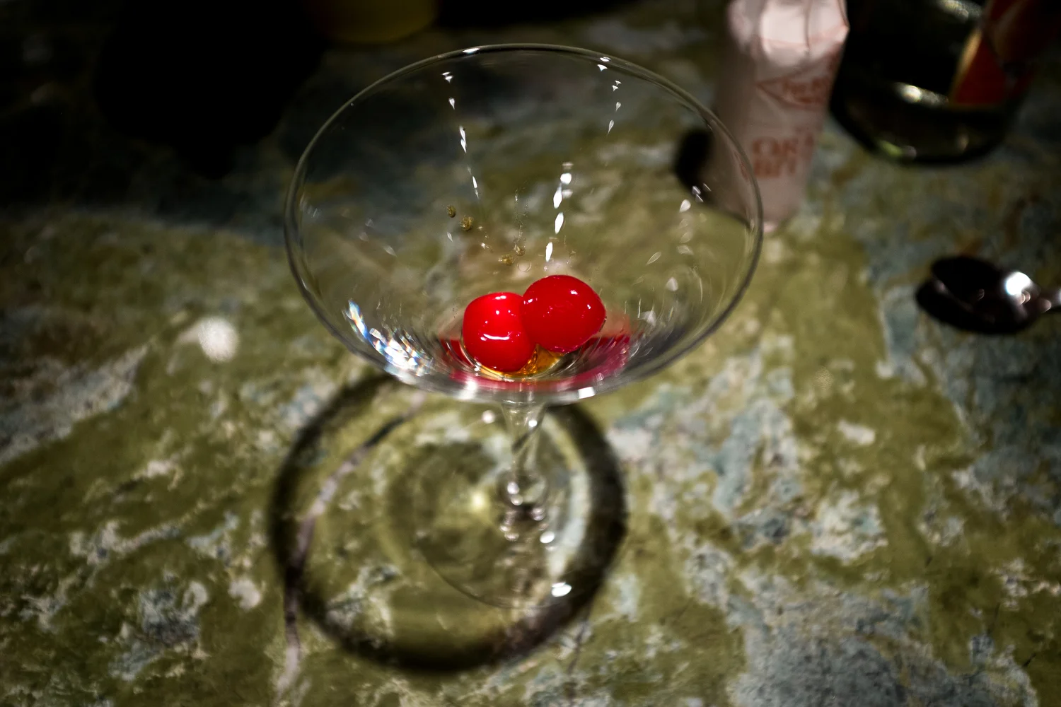   Drift  Manhattan, 2 Cherries   Statement  