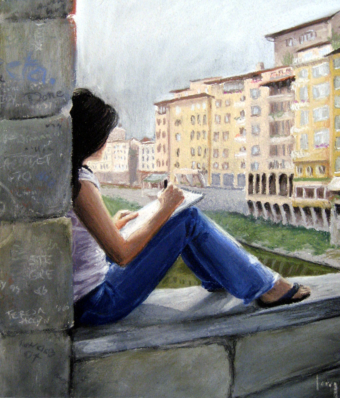 On the Ponte Vecchio, 2007